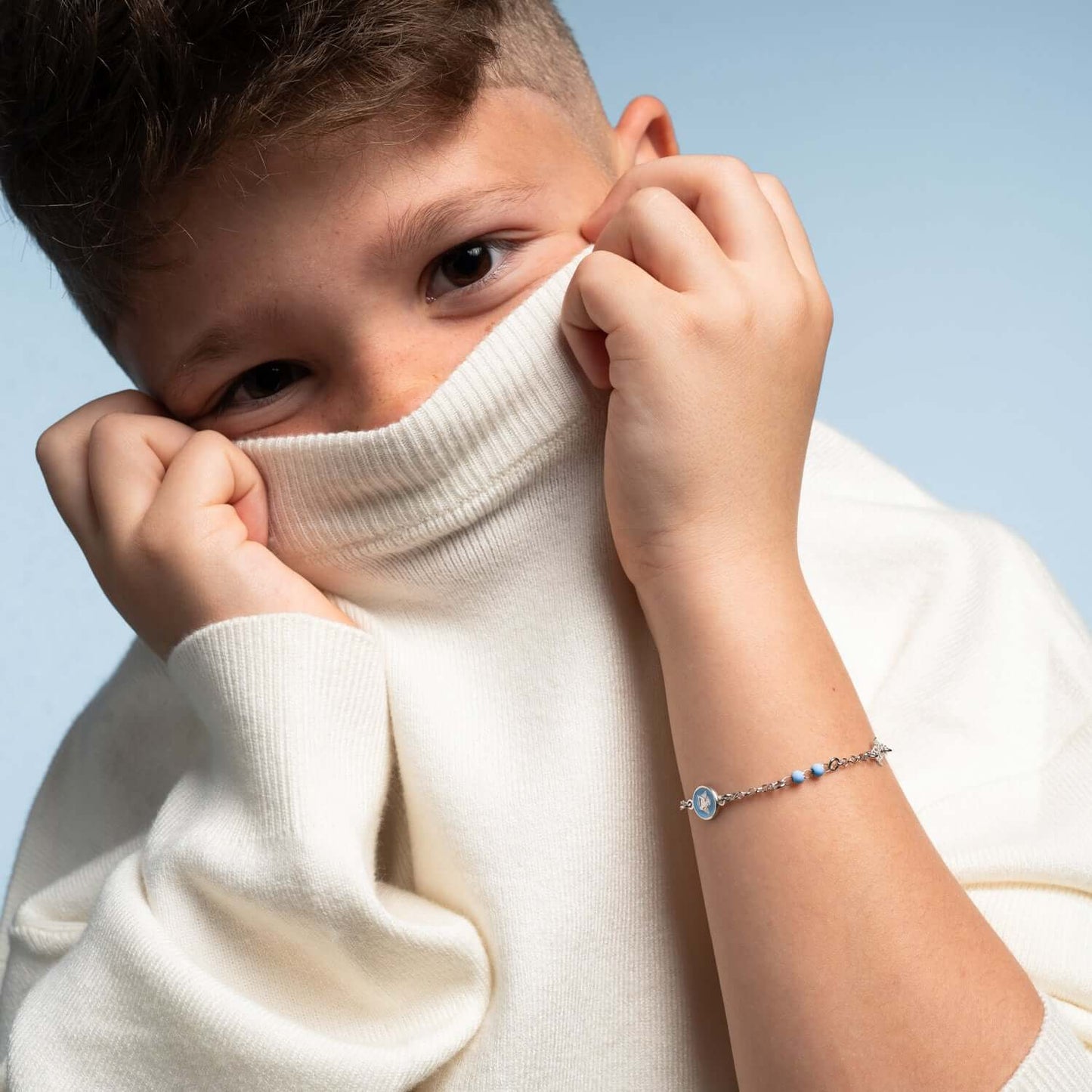 BABY BOY - CHRISTIAN ARMBAND - ZILVER