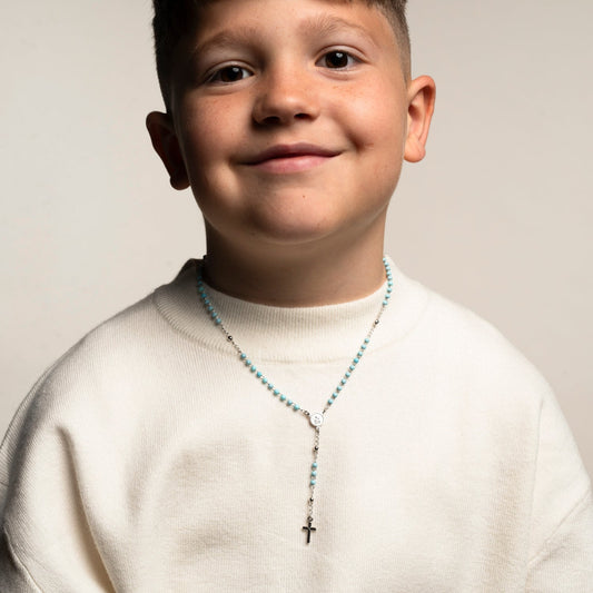 BABY BOY ROZENKRANS KETTING - ZILVER