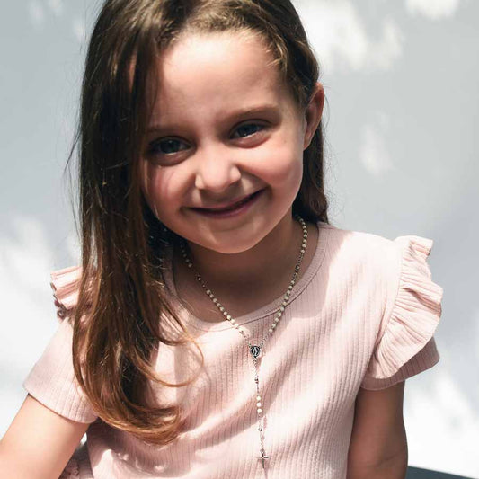 BABY ROZENKRANS KETTING - ZILVER