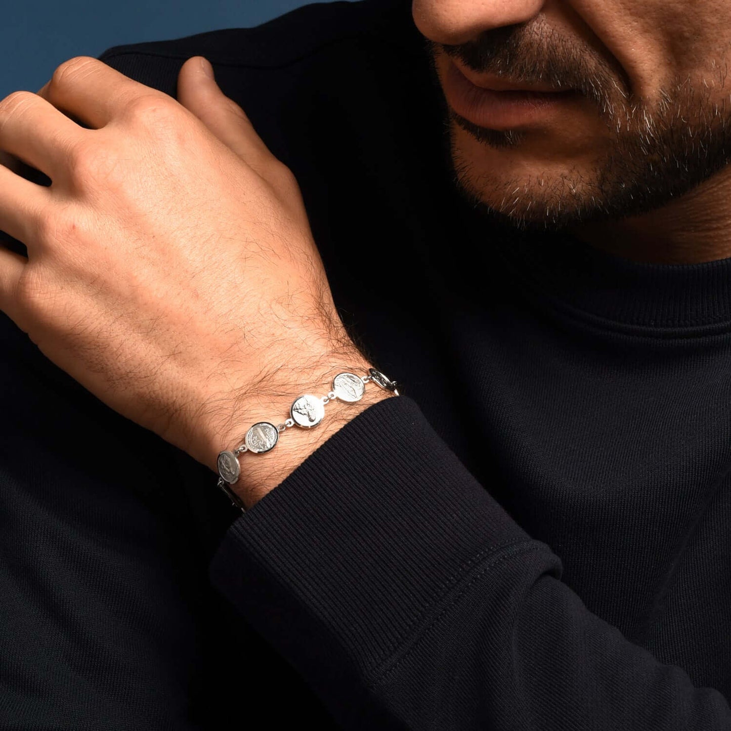 CATHOLIC MEDAILLES ARMBAND - ZILVER