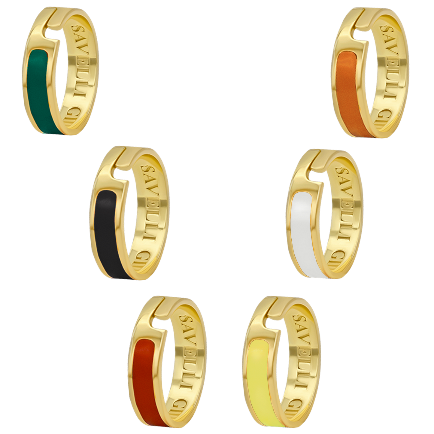 COLORED ADJUSTABLE RING - SILVER