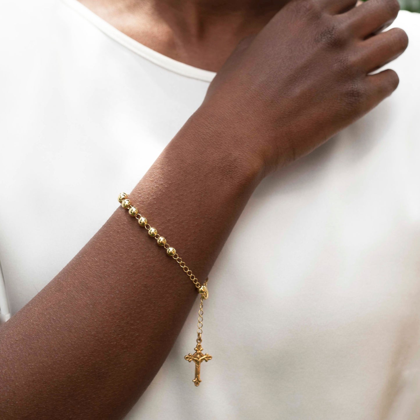 ROZENKRANS ARMBAND - VERMEIL ZILVER
