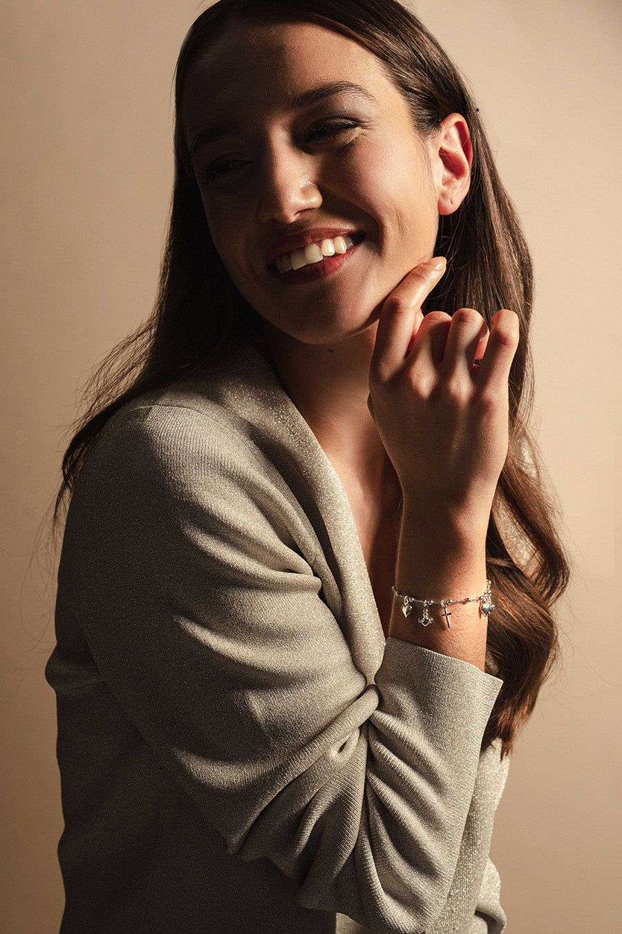 FAITH HOPE EN CHARITY - ARMBAND - ZILVER