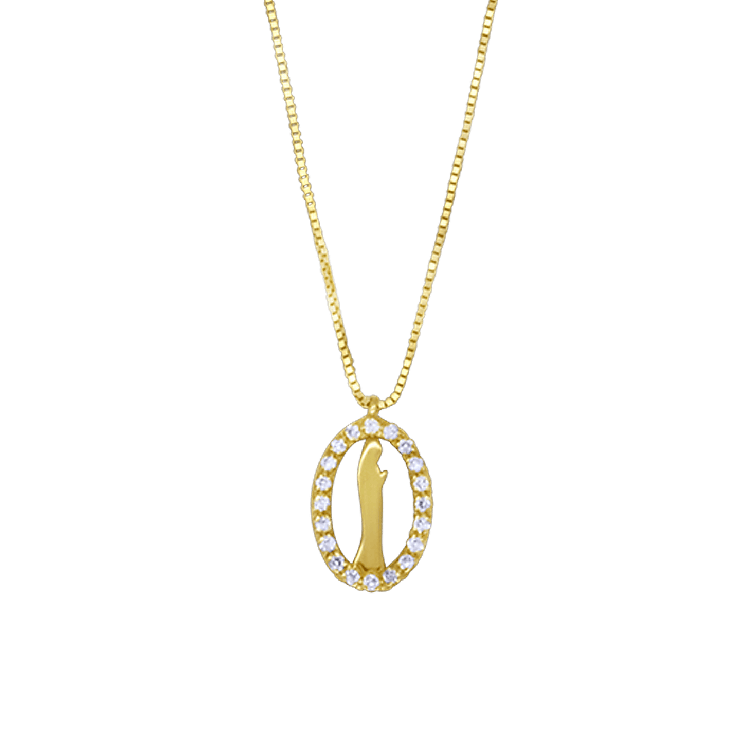 ST MARY NECKLACE - GOLD AND DIAMONDS
