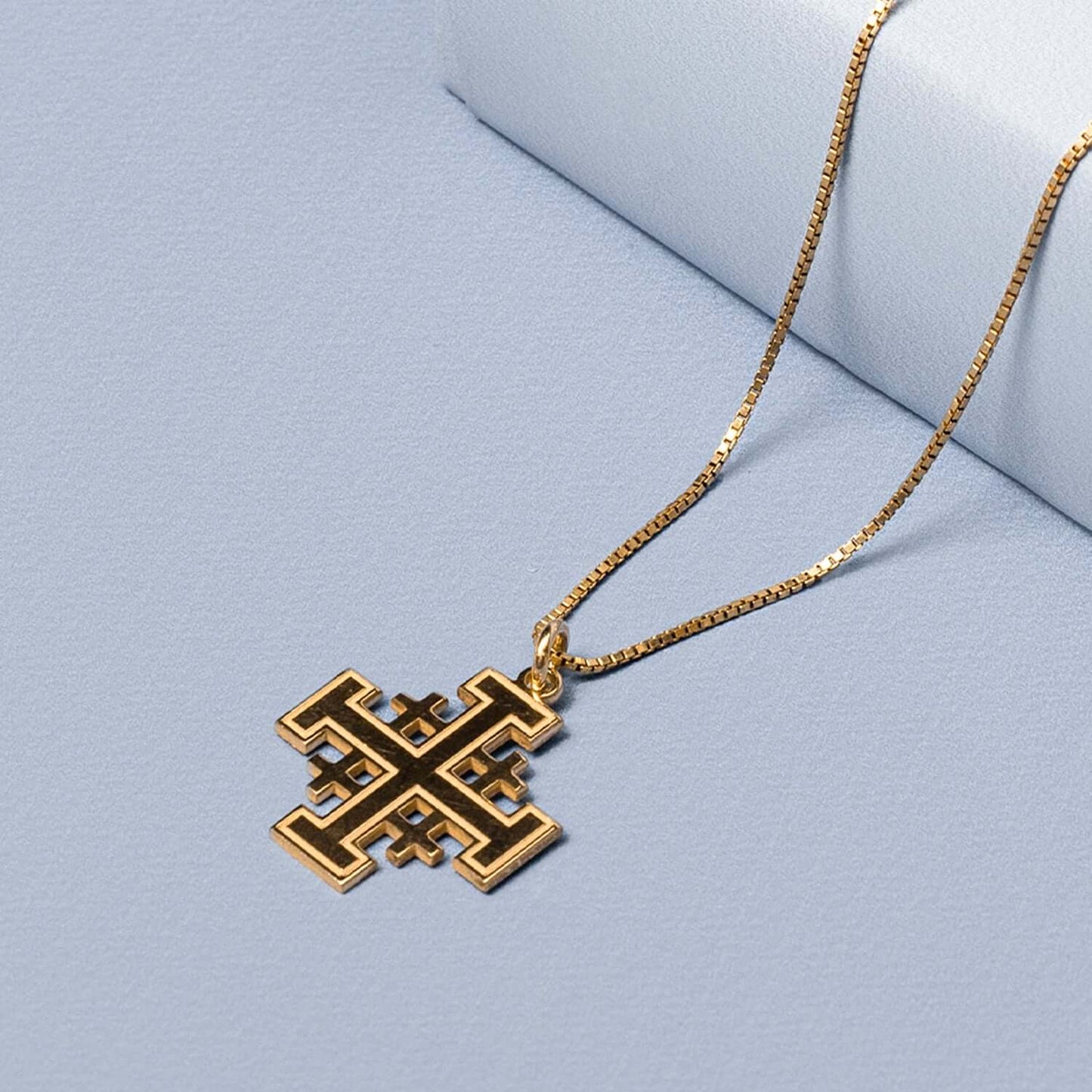 JERUSALEM KRUIS - VERMEIL ZILVER