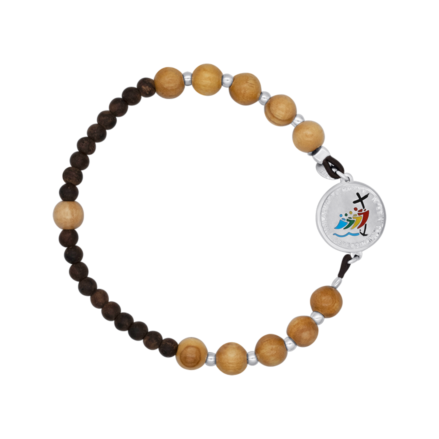 JUBILEE 2025 - ARMBAND - OLIVE WOOD EN ZILVER