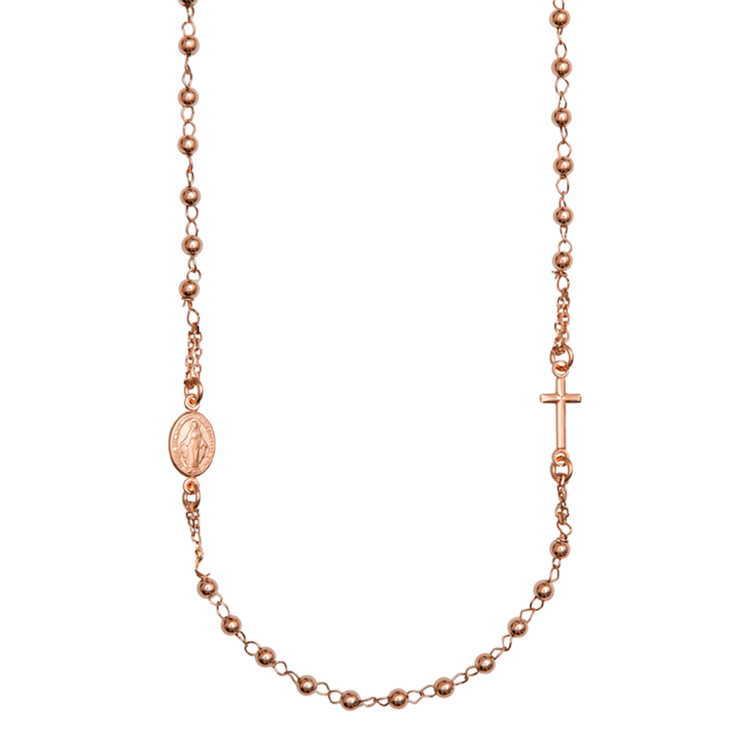 MIRACULOUS EN KRUIS - KETTING - ROSÉGOUD