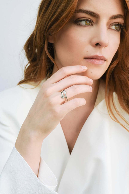 MIRACULOUS EN KRUIS - RING - ZILVER