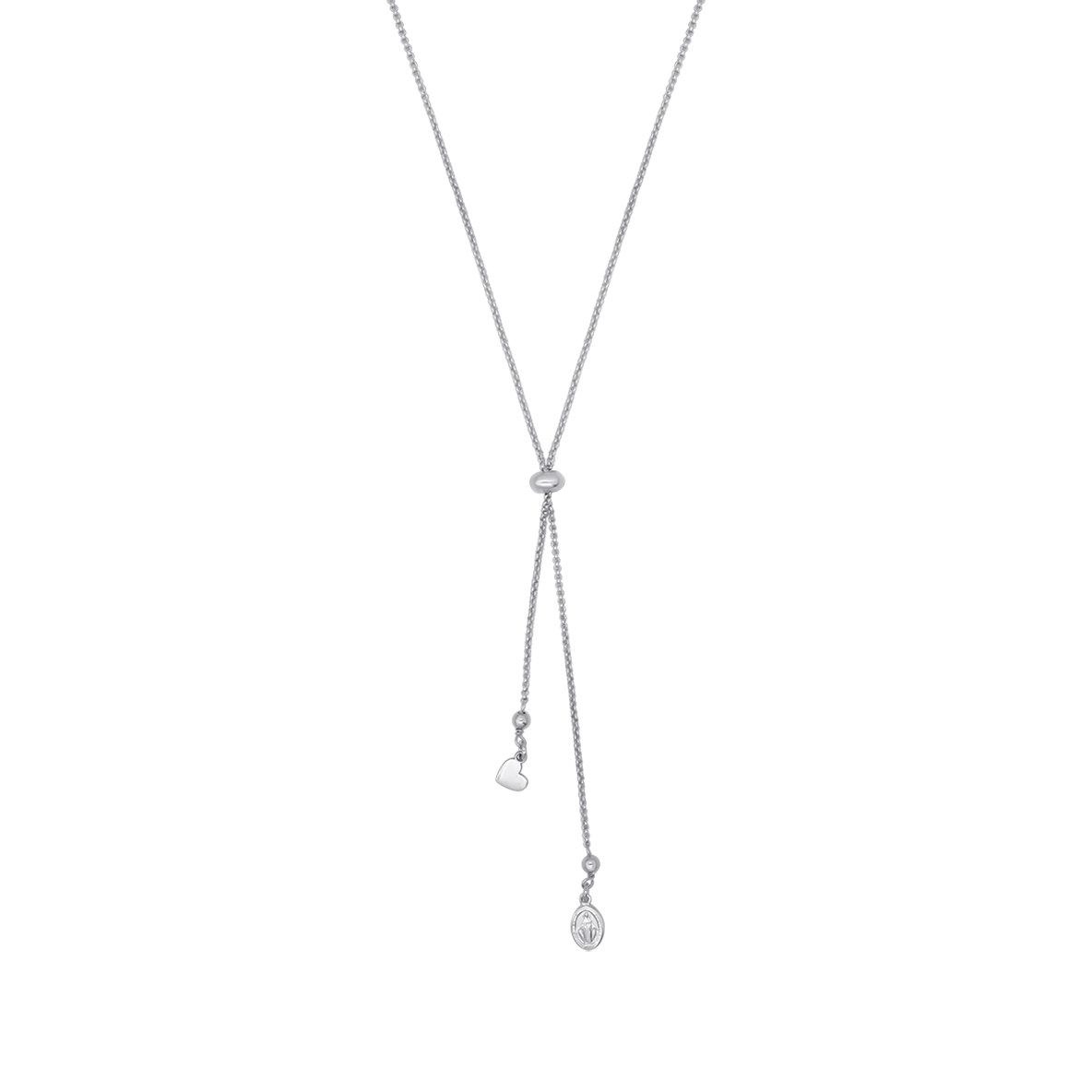 MIRACULOUS MEDAILLE KETTING - ZILVER