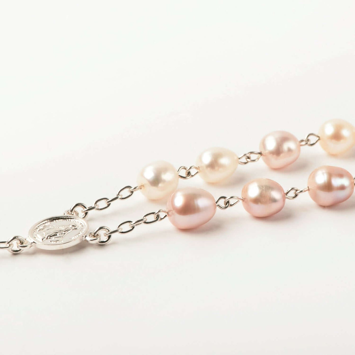 THREE-TONE PEARL ROZENKRANS - ZILVER