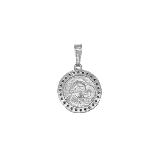 POPE LEO XIV - MEDAL - SILVER AND ZIRCONIA