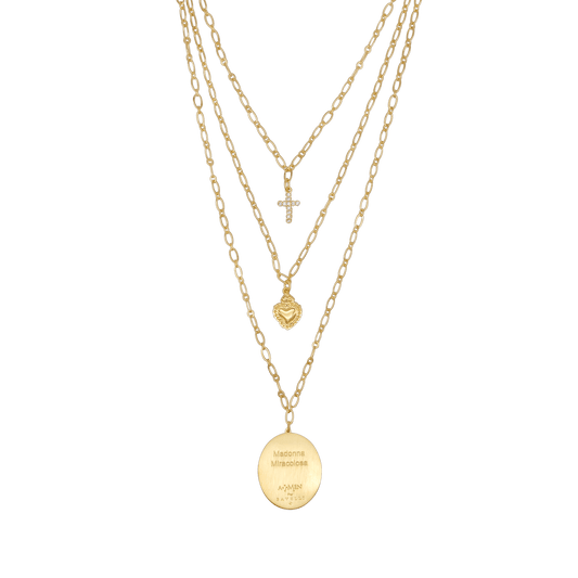 MIRACULOUS MEDAILLE - LAYERED KETTING