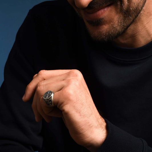 SAINT BENEDICT MEDAL RING - SILVER