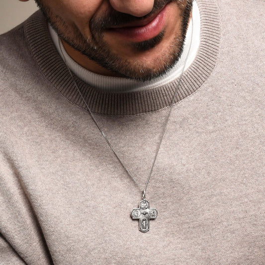 SCAPULAR - KRUIS HANGER - METAAL