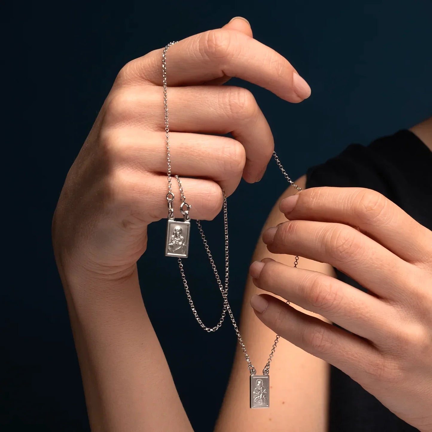 SCAPULAR KETTING - ZILVER