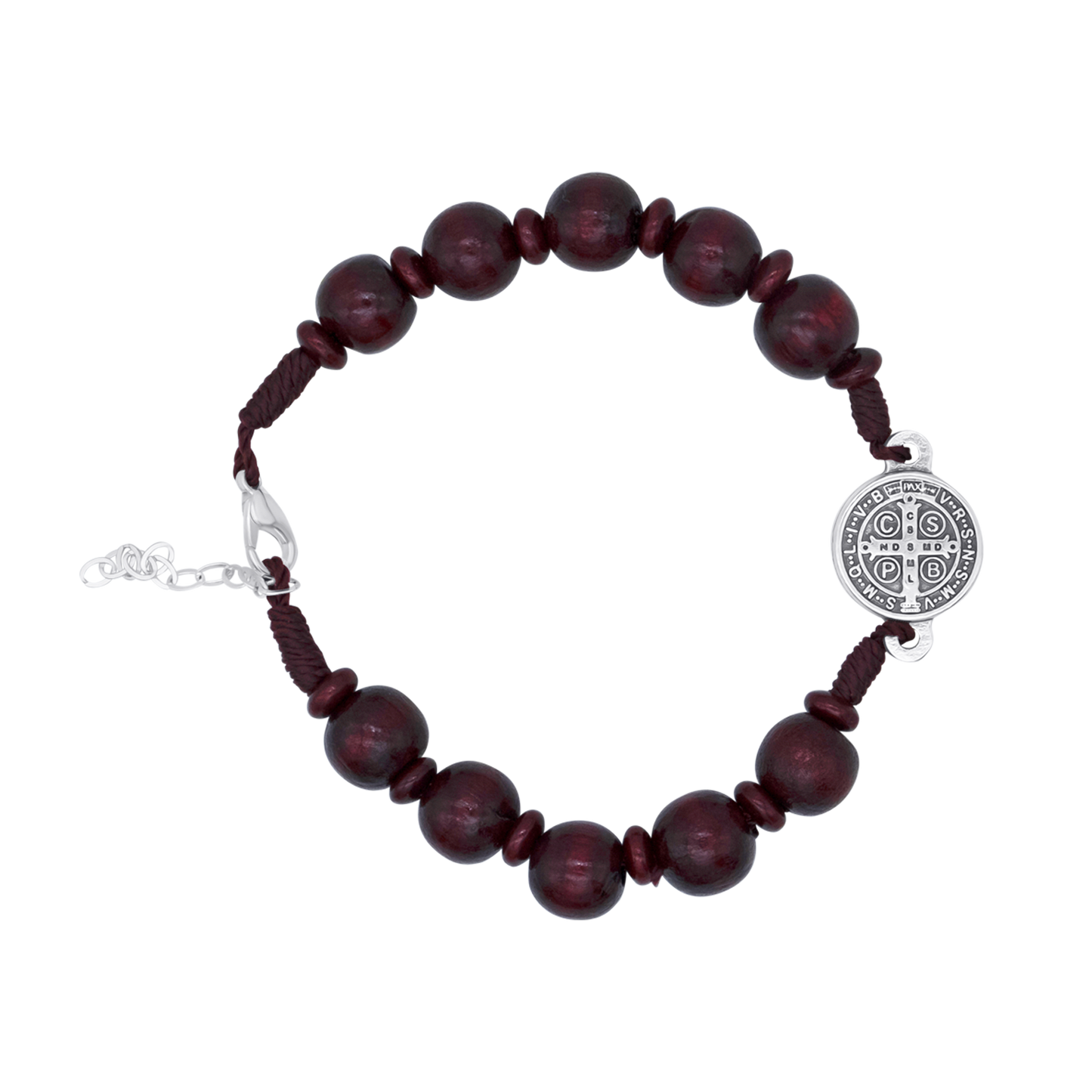 ST BENEDICT - LARGE ROZENKRANS ARMBAND - RED