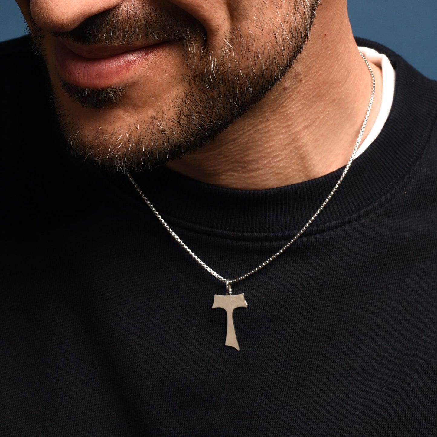TAU - CROSS PENDANT - SILVER