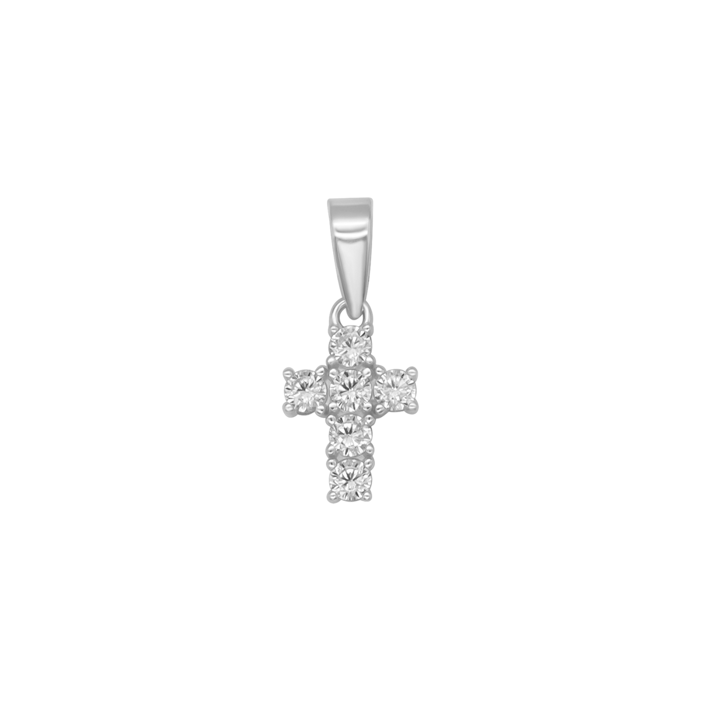 KRUIS HANGER - ZILVER EN ZIRKONIA