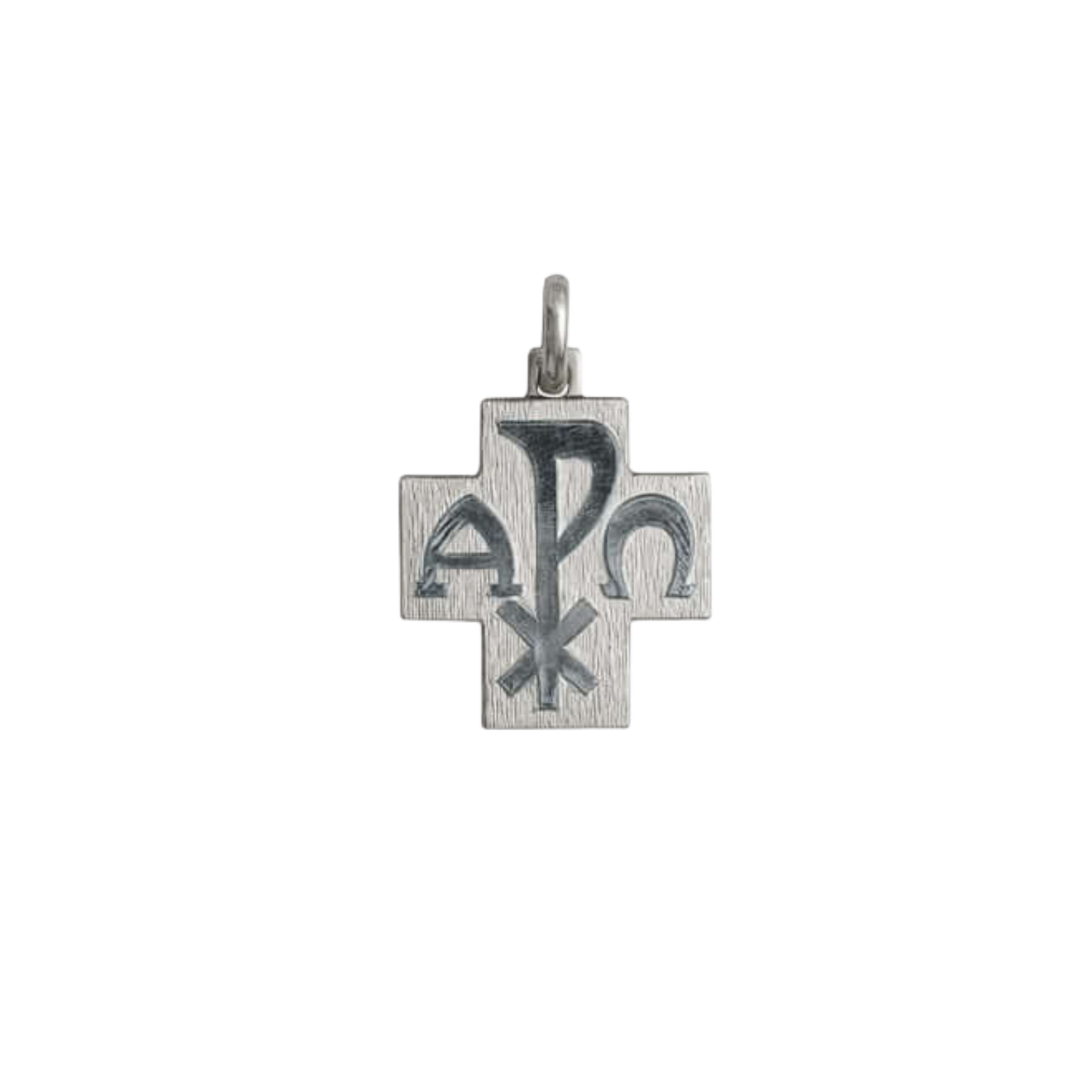 PEACE - CROSS PENDANT - WHITE GOLD