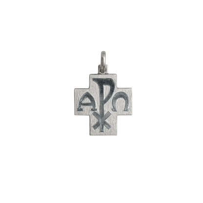 PEACE - CROSS PENDANT - WHITE GOLD