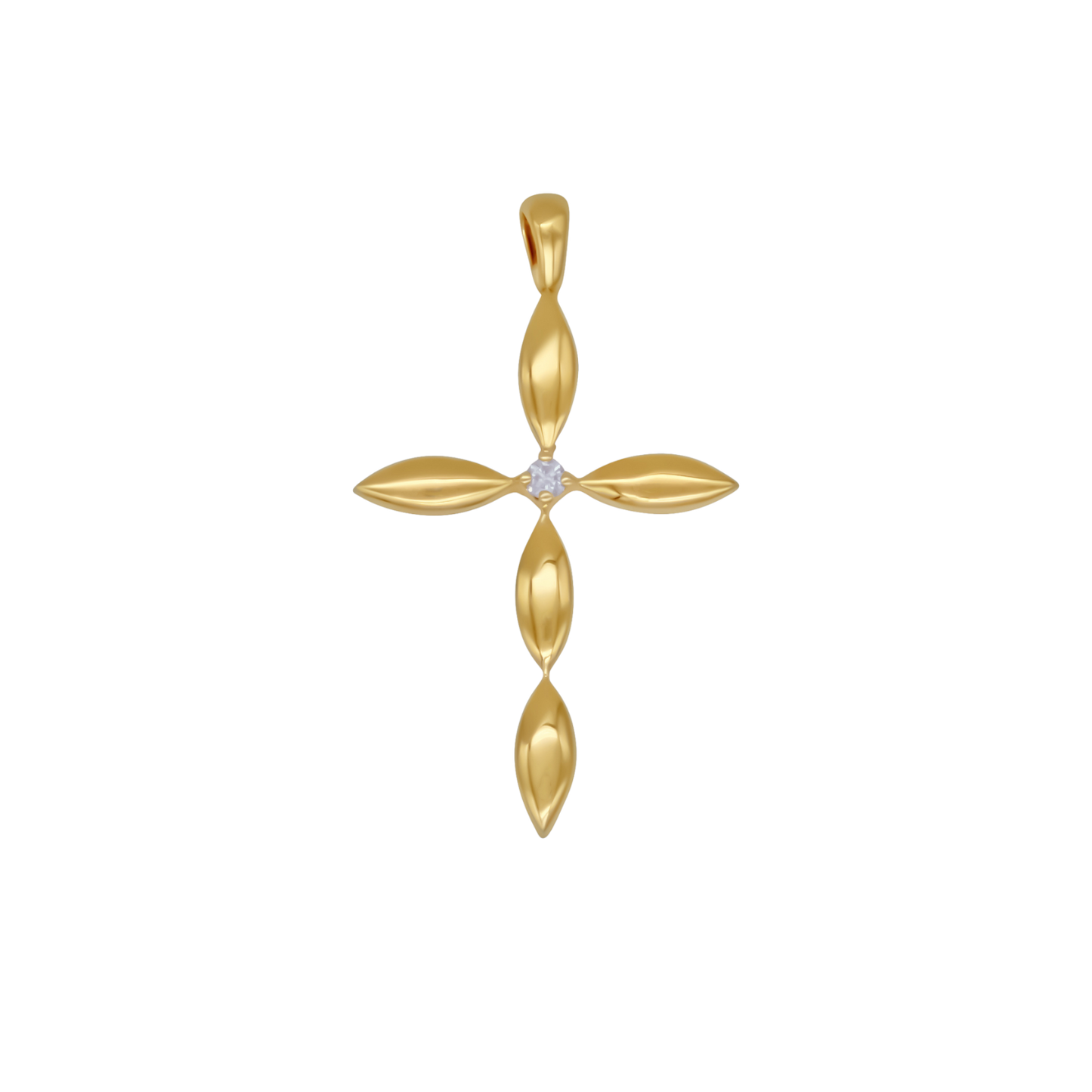 CROSS PENDANT - GOLD AND DIAMOND