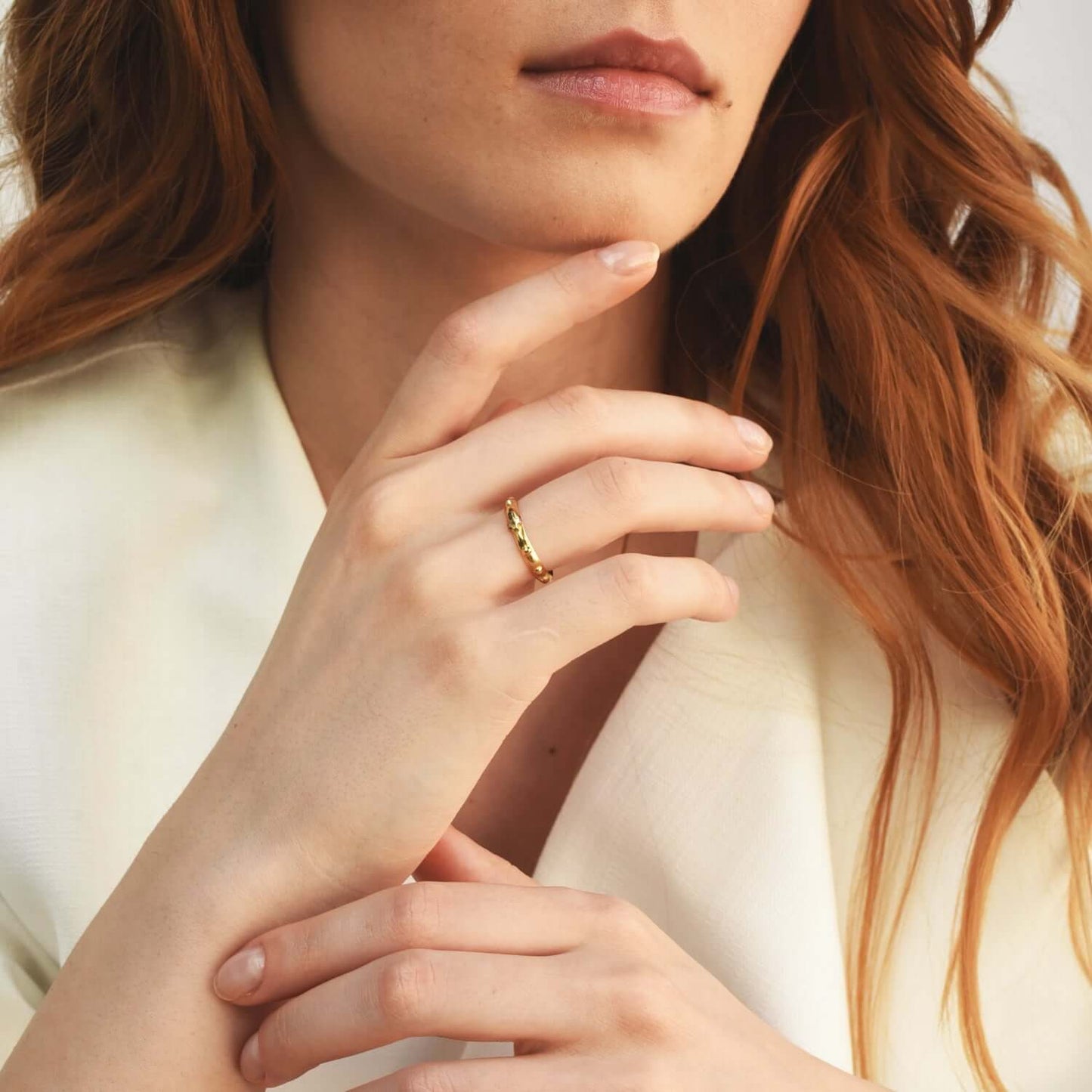 ROSARY RING - GOLD