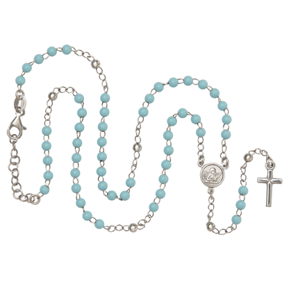 BABY BOY ROZENKRANS KETTING - ZILVER