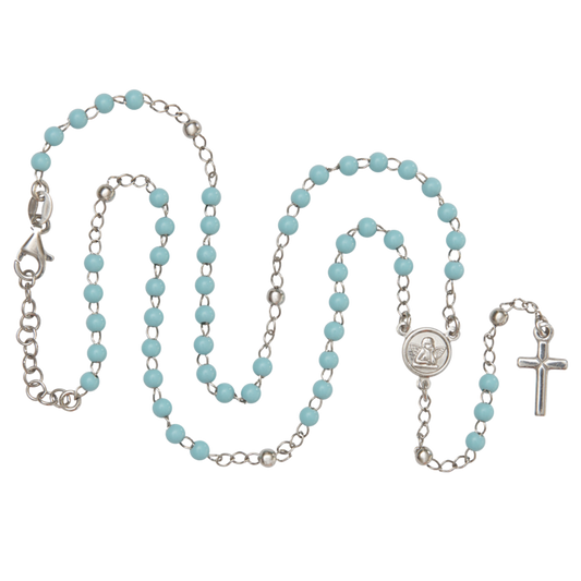 BABY BOY ROZENKRANS KETTING - ZILVER
