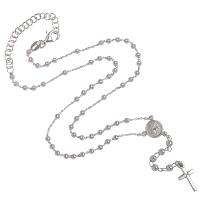 BABY ROZENKRANS KETTING - ZILVER