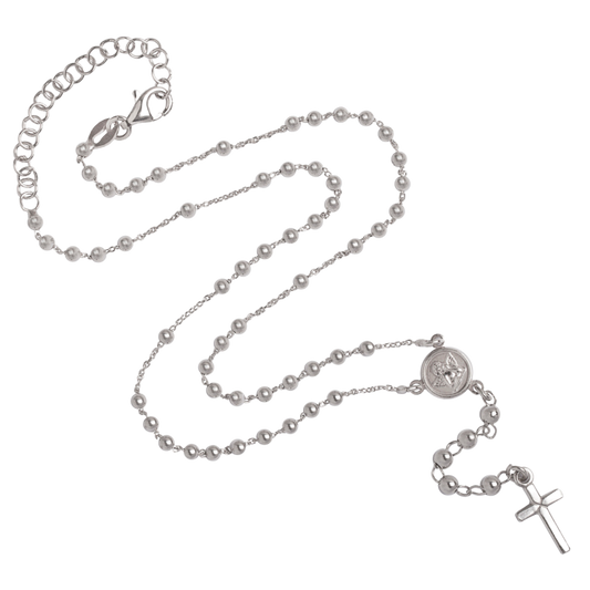BABY ROZENKRANS KETTING - ZILVER