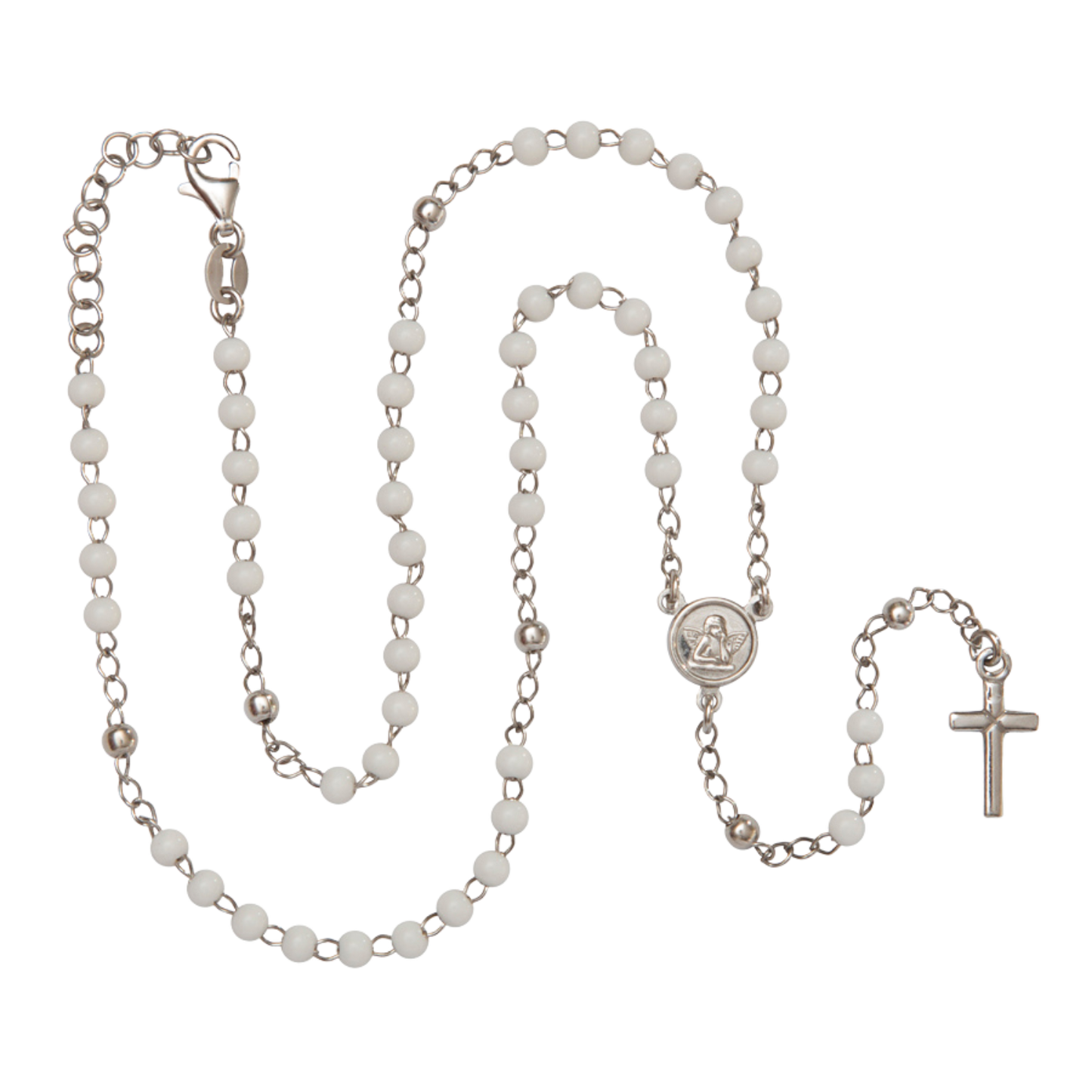BABY ROZENKRANS KETTING - ZILVER