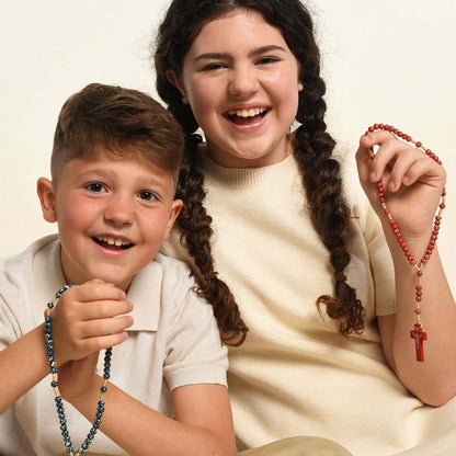 CHILDREN’S ROSARY - BLUE WOOD