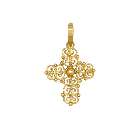 MADREVITATO KRUIS HANGER - GOUD