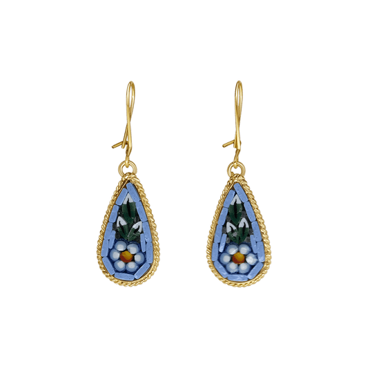 EARRINGS - MICROMOSAIC JEWELRY - GOUDEN METAAL