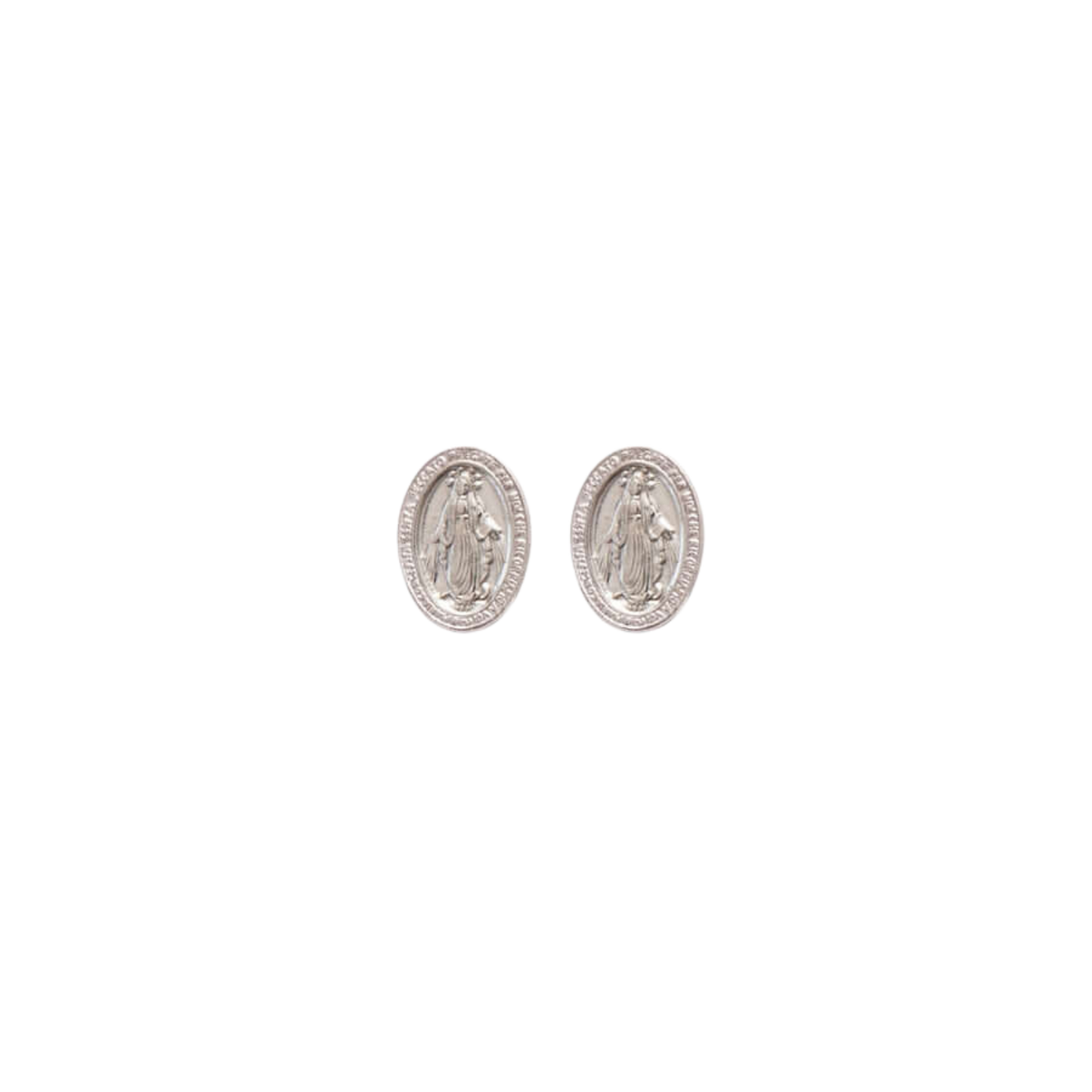 MIRACULOUS MEDAILLE - STUD EARRINGS - ZILVER