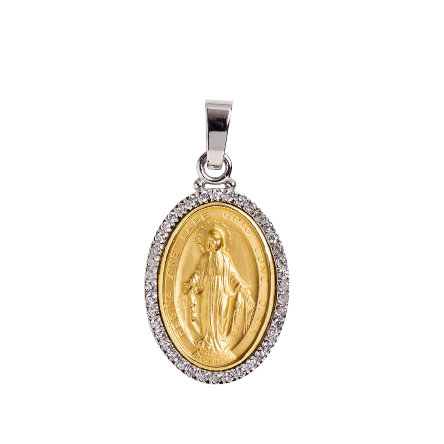 MIRACULOUS MEDAL - DIAMONDS AND GOLD