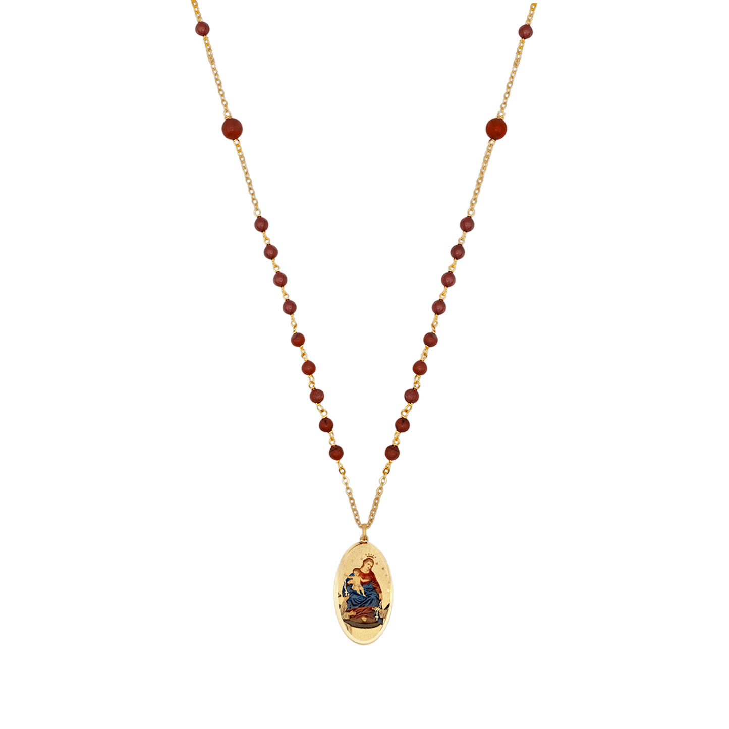 OUR LADY OF POMPEII - BEADED KETTING