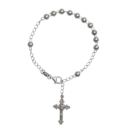 ROSARY BRACELET - SILVER