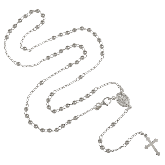 ROSARY NECKLACE - SILVER
