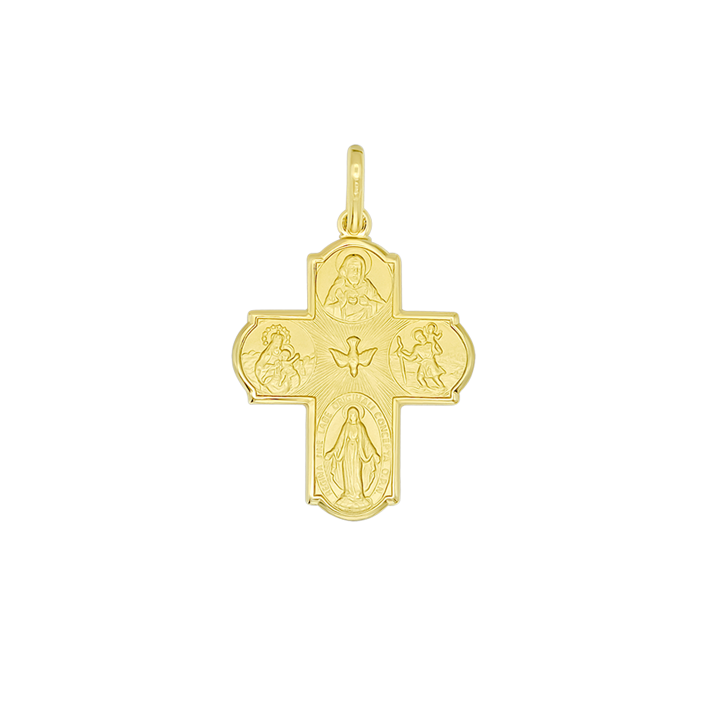 SCAPULAR - CROSS PENDANT - METAL