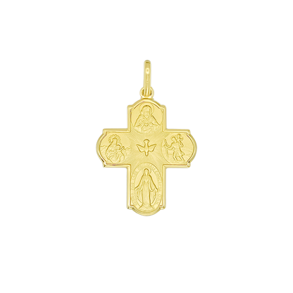 SCAPULAR - CROSS PENDANT - METAL