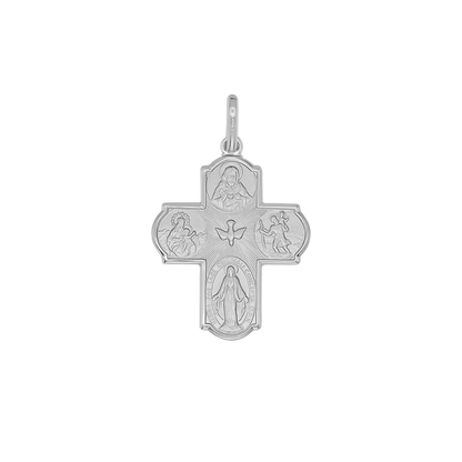 SCAPULAR - KRUIS HANGER - ZILVER