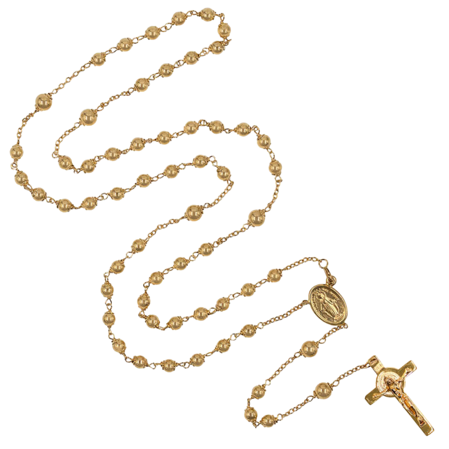ST BENEDICT ROSARY - GOLD