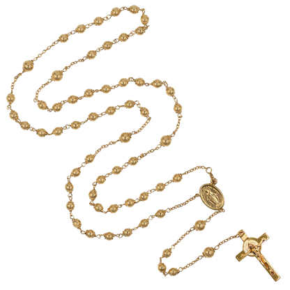 ST BENEDICT ROSARY - GOLD