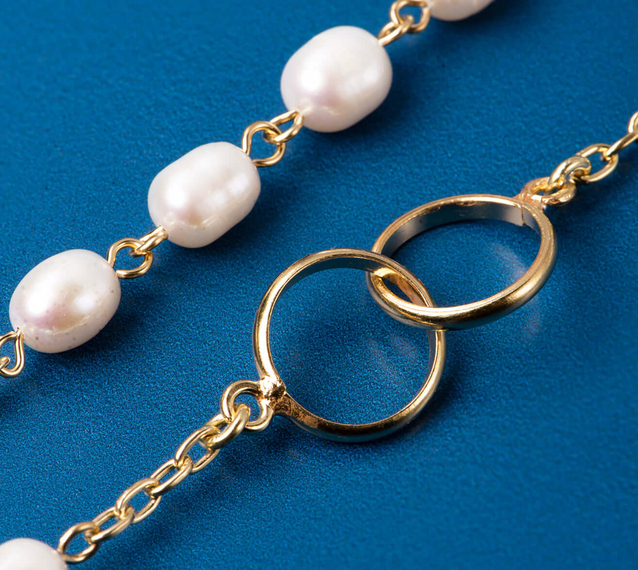 MARRIAGE - PEARL ROSARY - VERMEIL SILVER