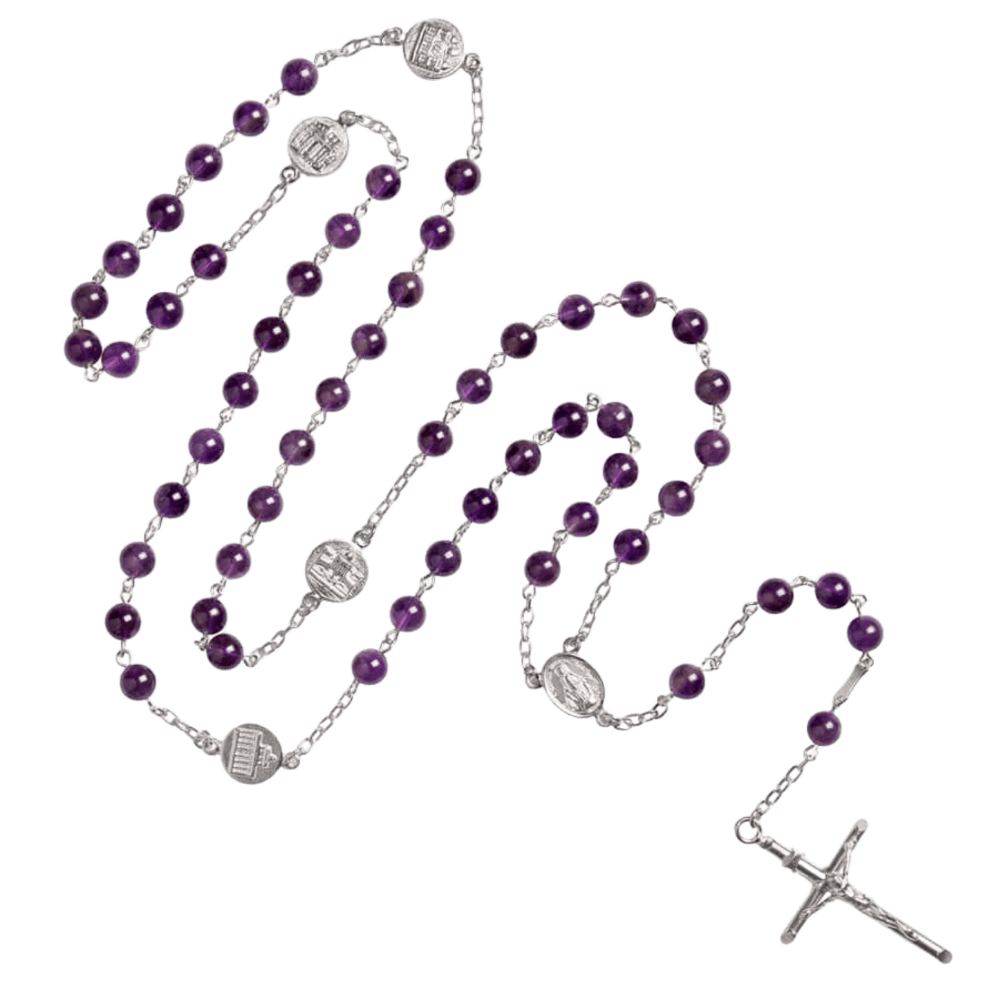 AMETHYST KRALEN ROZENKRANS - ZILVER