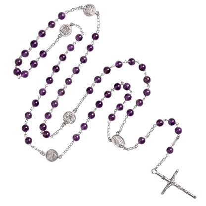AMETHYST KRALEN ROZENKRANS - ZILVER