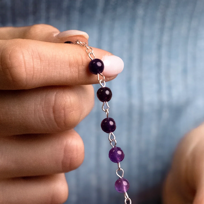 AMETHYST KRALEN ROZENKRANS - ZILVER