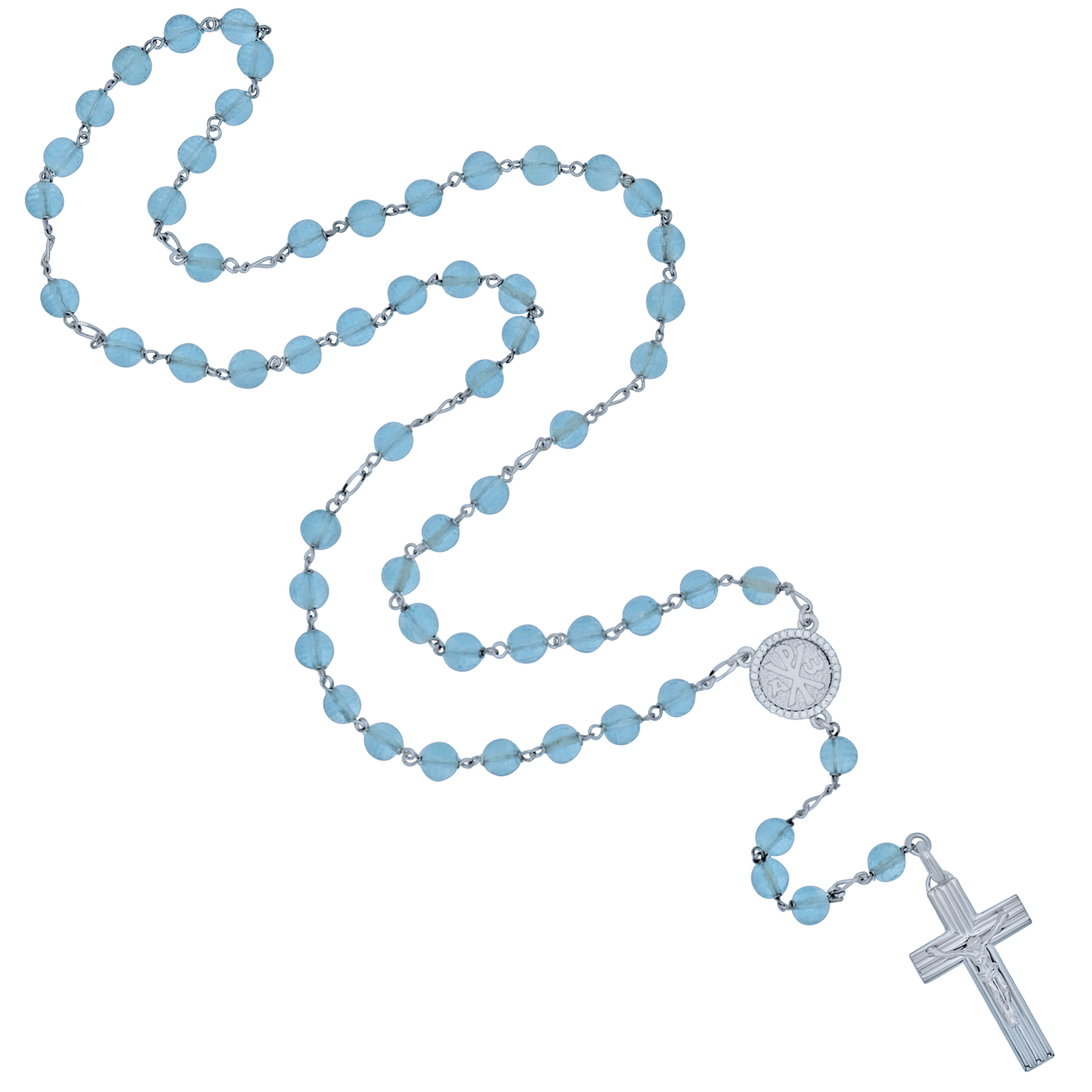 AQUAMARINE ROZENKRANS - ZILVER