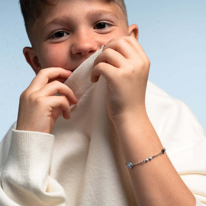 BABY BOY - CHRISTIAN ARMBAND - ZILVER